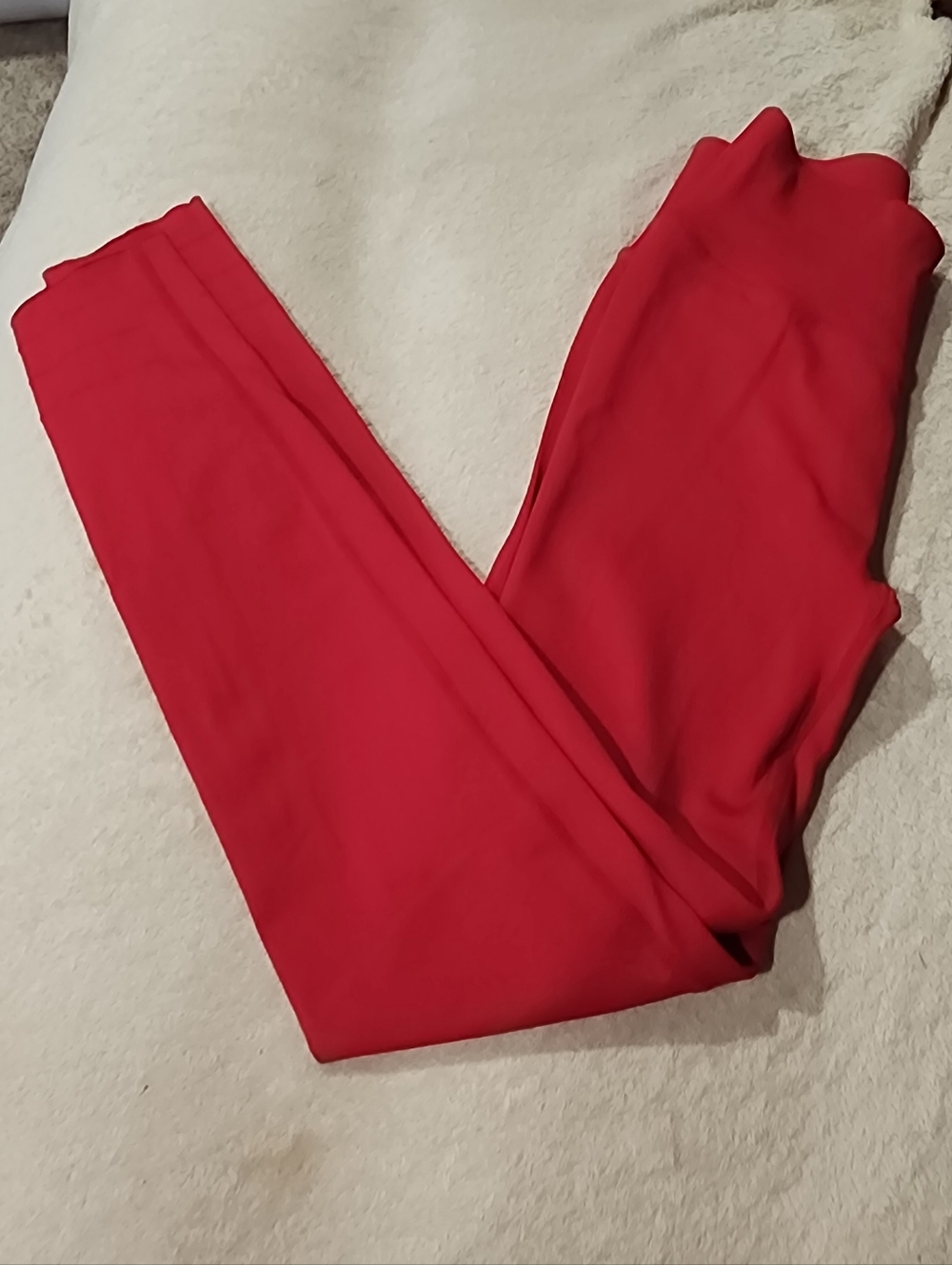 Red leggings By Fabletics SculptKnit high-waisted Compression